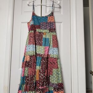 Colorful Patchwork Maxi Dress